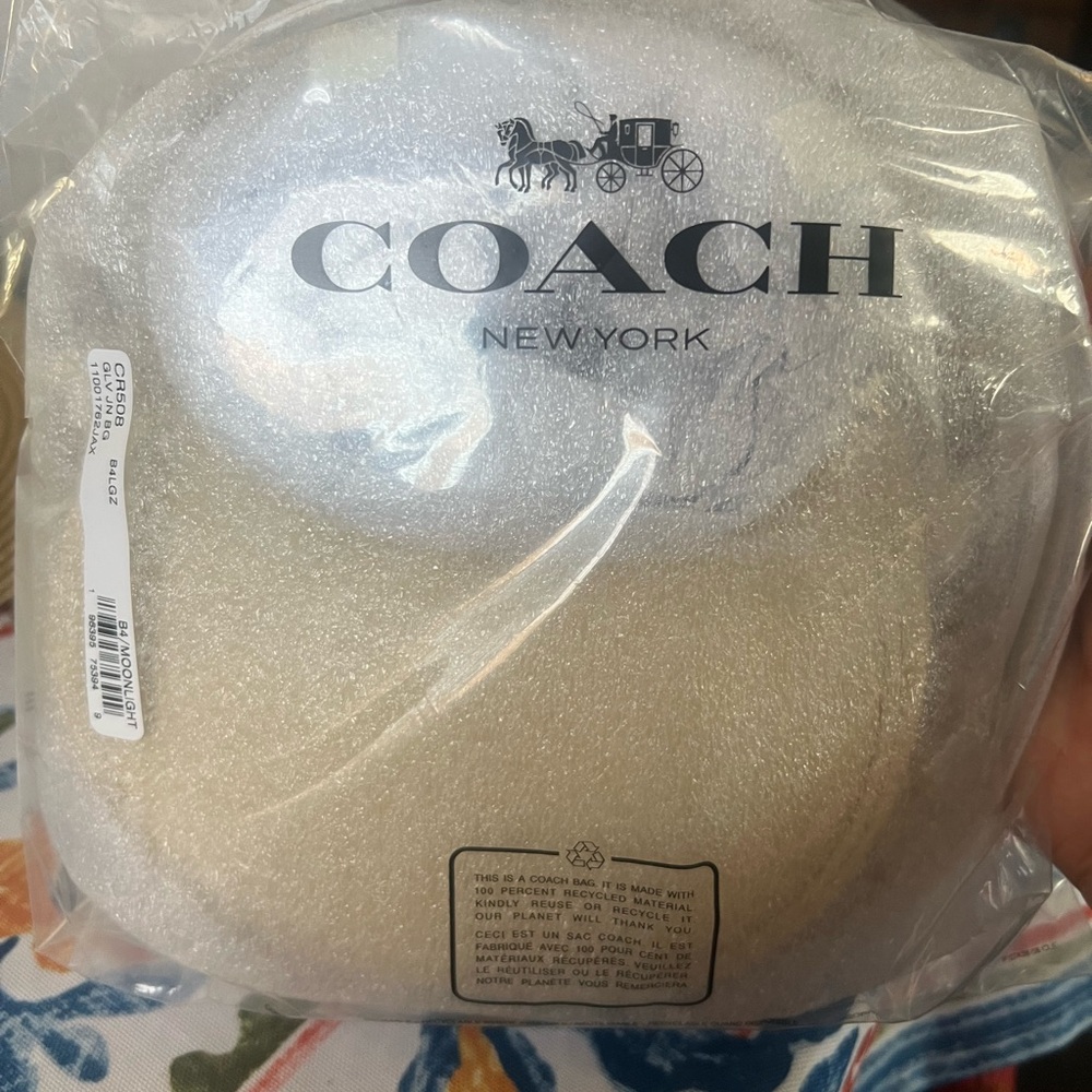 Coach Mini Bag in Cream with Gold Accents - Picture 2 of 5